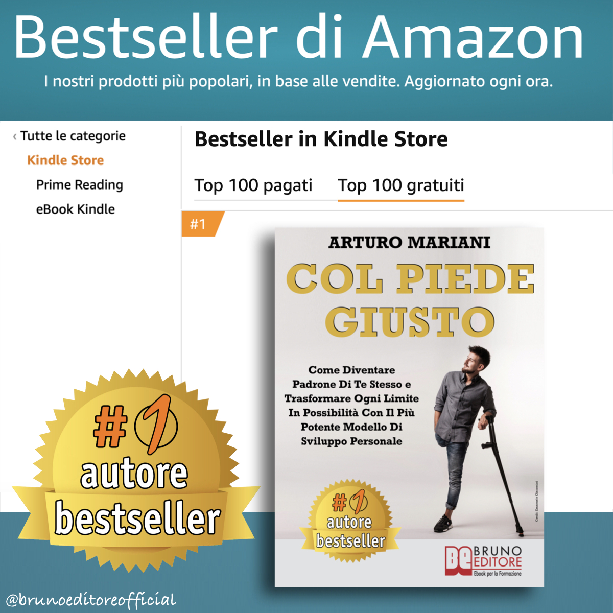 Arturo Mariani: Bestseller “Col Piede Giusto”, il libro su come dire addio al senso di insicurezza