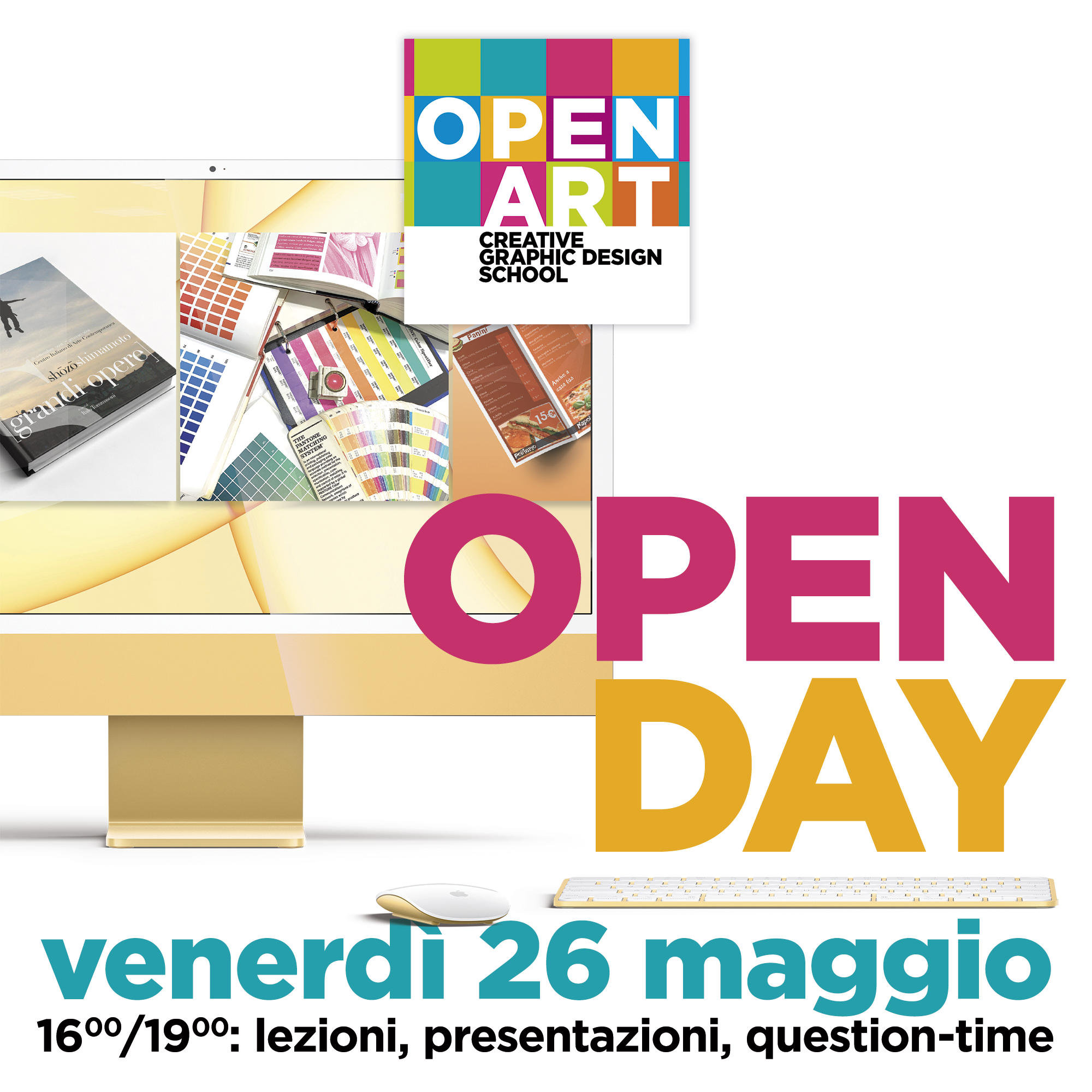 26 maggio 2023: OpenDay di OPENART - Creative Graphic Design School