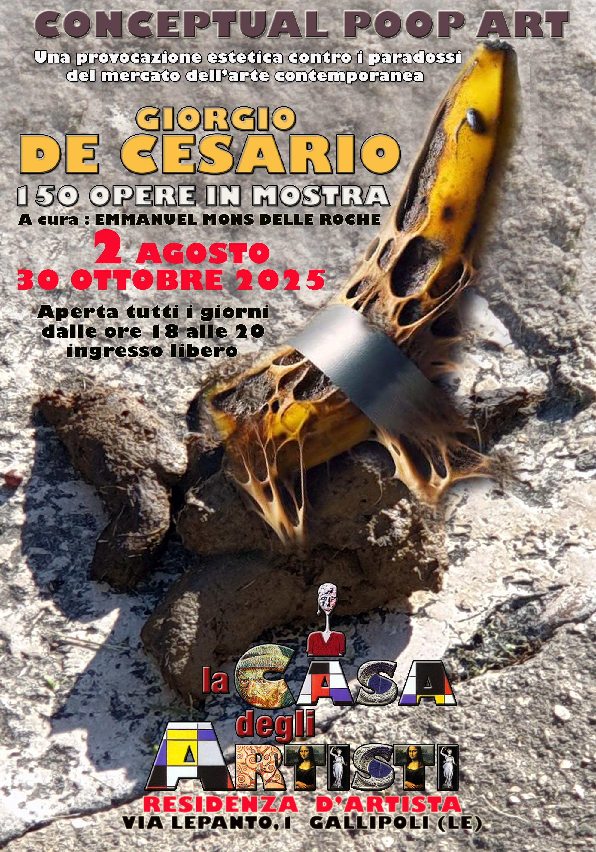 “Conceptual Poop Art” di Giorgio De Cesario: una provocazione estetica dell'arte