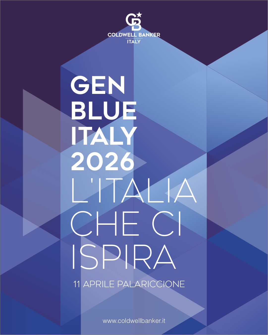 𝗚𝗘𝗡 𝗕𝗟𝗨𝗘 𝟮𝟬𝟮𝟲, L'Italia che ci ispira: l’evento nazionale di Coldwell Banker Italy al PalaCongressi di Riccione, Sabato 11 Aprile 2026