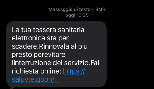 Tessera sanitaria, attenzione a email e sms su rinnovo. L'allarme del Ministero: Sono falsi. È una truffa