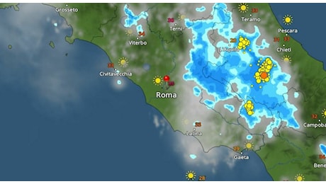 Temporale oggi a Roma, brusco calo e rischio forti piogge
