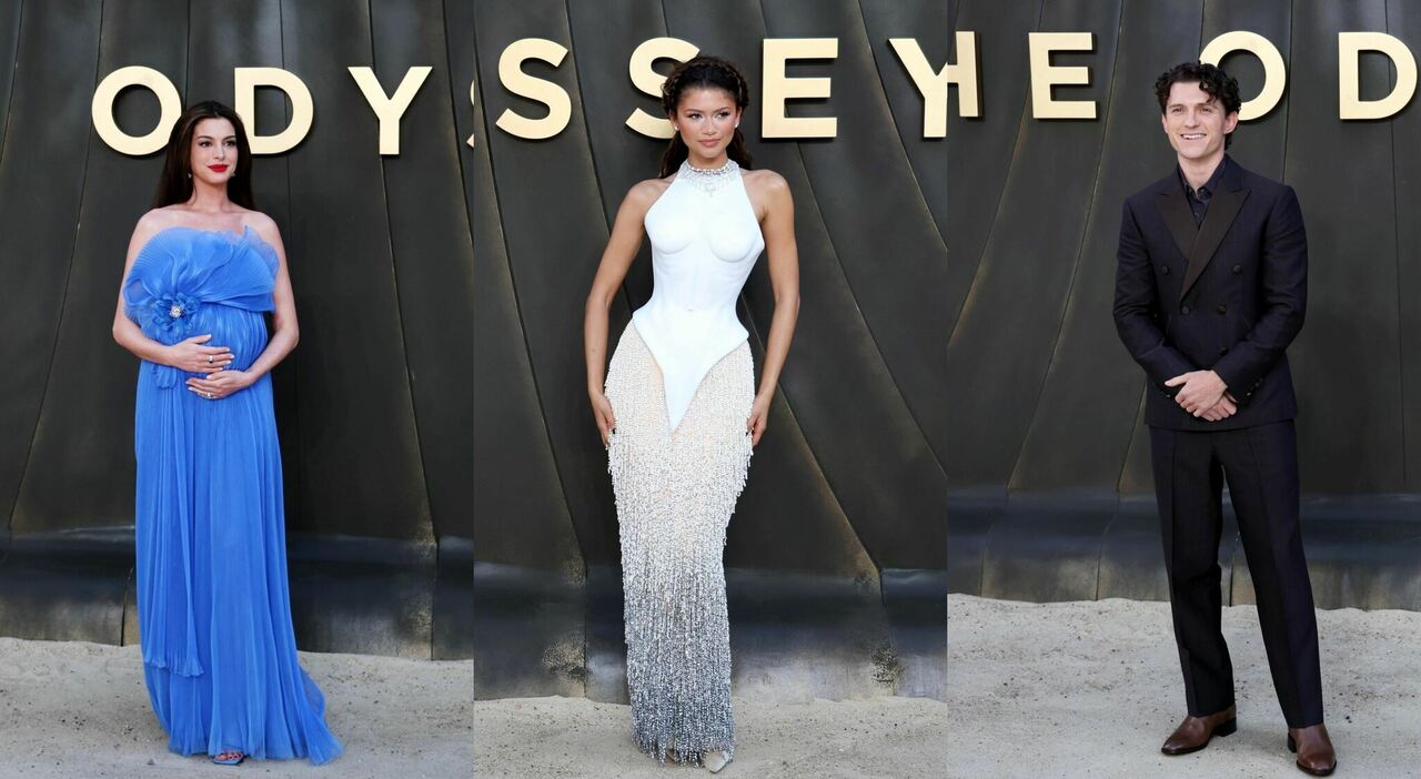 L'Odissea, pagelle look: Zendaya dea (10 e lode), Anne Hathaway radiosa (7,5), Tom Holland e il dettaglio nascosto (10), Charlize Theron delude (7)