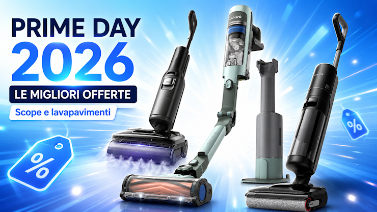 Le migliori offerte Prime Day 2026 su scope elettriche e lavapavimenti: i modelli top ai prezzi più bassi di sempre - SmartWorld