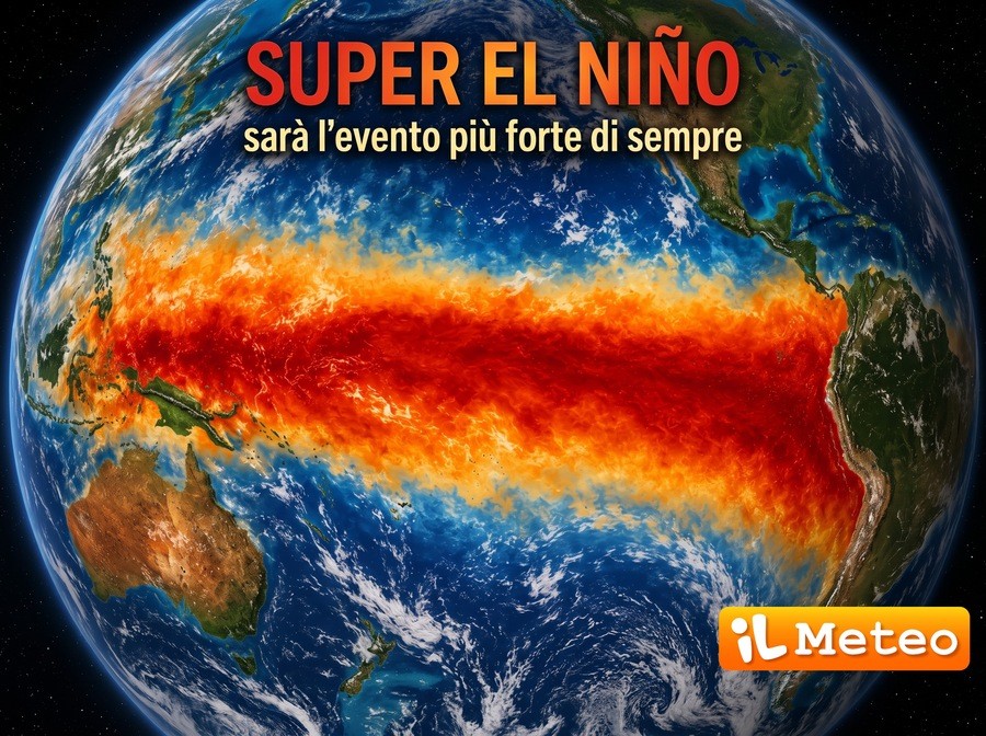 Meteo: Super El Nino, sarà l'evento più forte di sempre. Effetti imprevedibili, anche in Italia