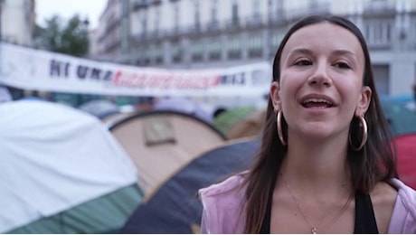 Madrid, tende contro la crisi abitativa dopo lo sfratto di Maricarmen
