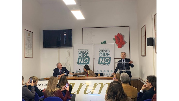 Referendum: comitato ‘giusto dire No’ Lazio, Santalucia ‘informare per andare oltre slogan' - Adnkronos