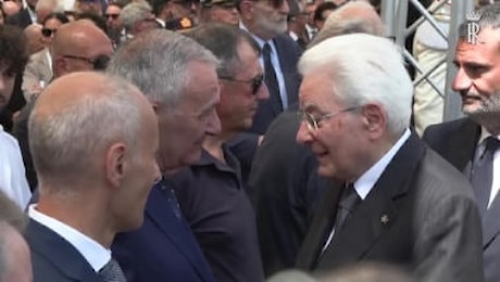 Mattarella in Puglia alla commemorazione delle vittime dell'incidente di Andria-Corato