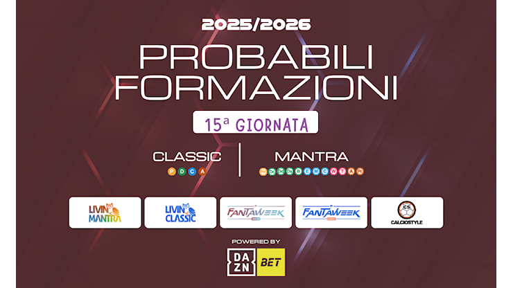 Fantacalcio: consigli e probabili formazioni - Calcio style