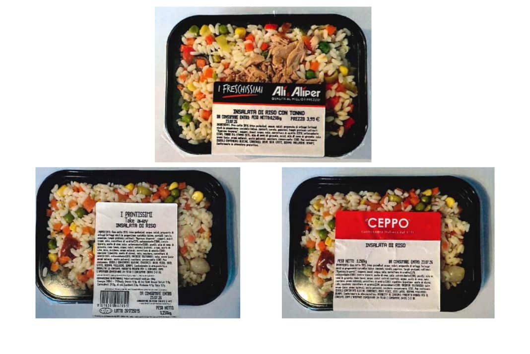 Insalata di riso: vari lotti richiamati per listeria