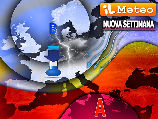 Meteo: Nuova settimana, Anticiclone africano in ritirata, arrivano calo termico e temporali