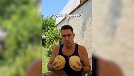 Vannacci sfida Meloni con un video e due meloni:Tiri fuori gli attributi e riproponiamo le preferenze al Senato"