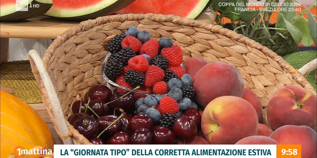 Unomattina 2026 - La giornata tipo della corretta alimentazione estiva - 30/06/2026 - Video