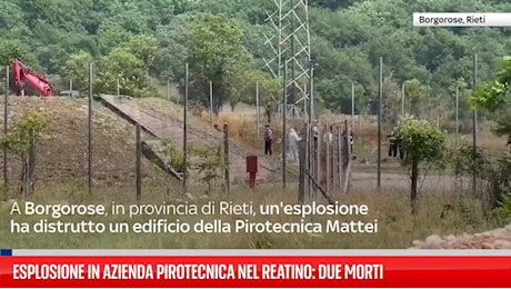 Tragedia a Borgorose: esplosione nella Pirotecnica Mattei, muoiono madre e figlio