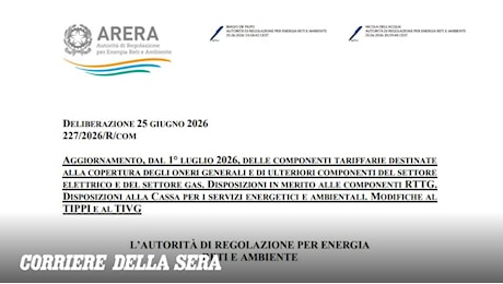 Bollette luce e gas vulnerabili, aumenti da luglio 2026