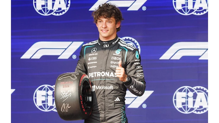 F1 Gp Belgio, Antonelli in pole davanti a Verstappen (col trucco). Male le Ferrari - Sky TG24
