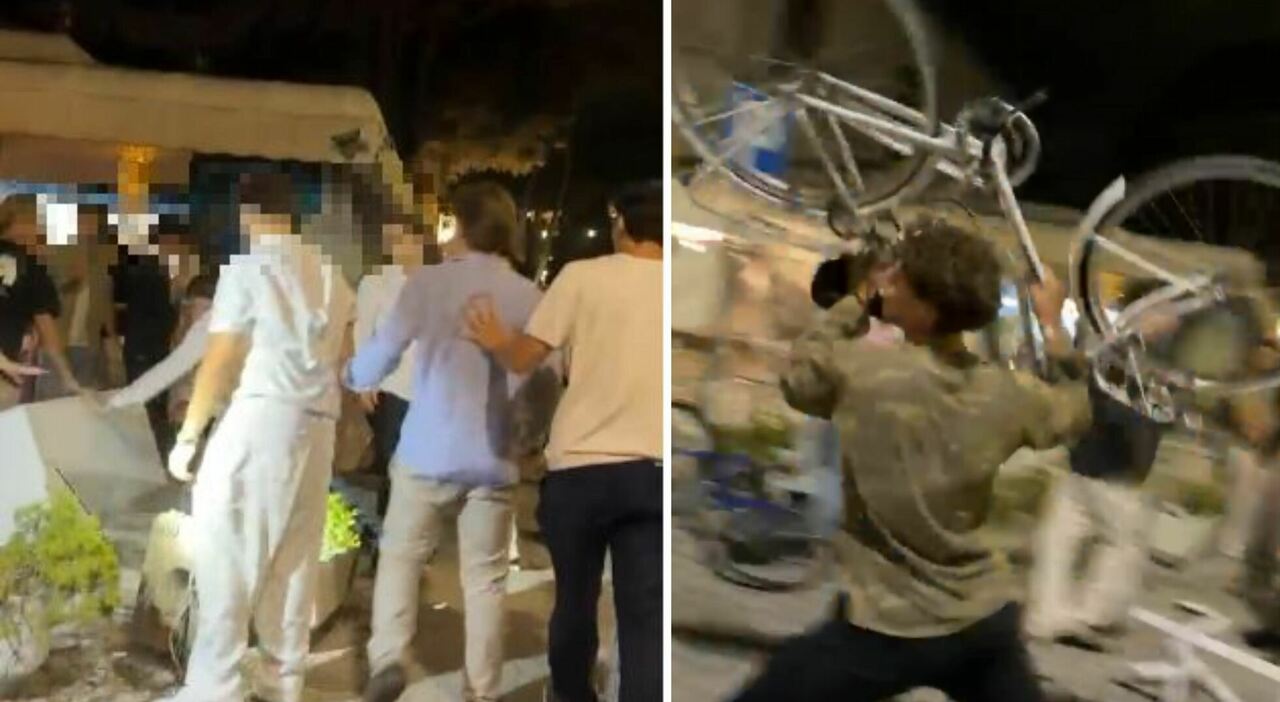 Forte dei Marmi, maxi rissa tra ragazzini vicino alla Capannina: volano sedie e bici. Il video choc