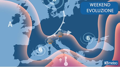 Meteo - Weekend con nuova intensa perturbazione. Ecco le zone a rischio temporali, nubifragi e grandine