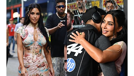 Kim Kardashian al GP di Singapore: il look vintage che sfida la Formula 1