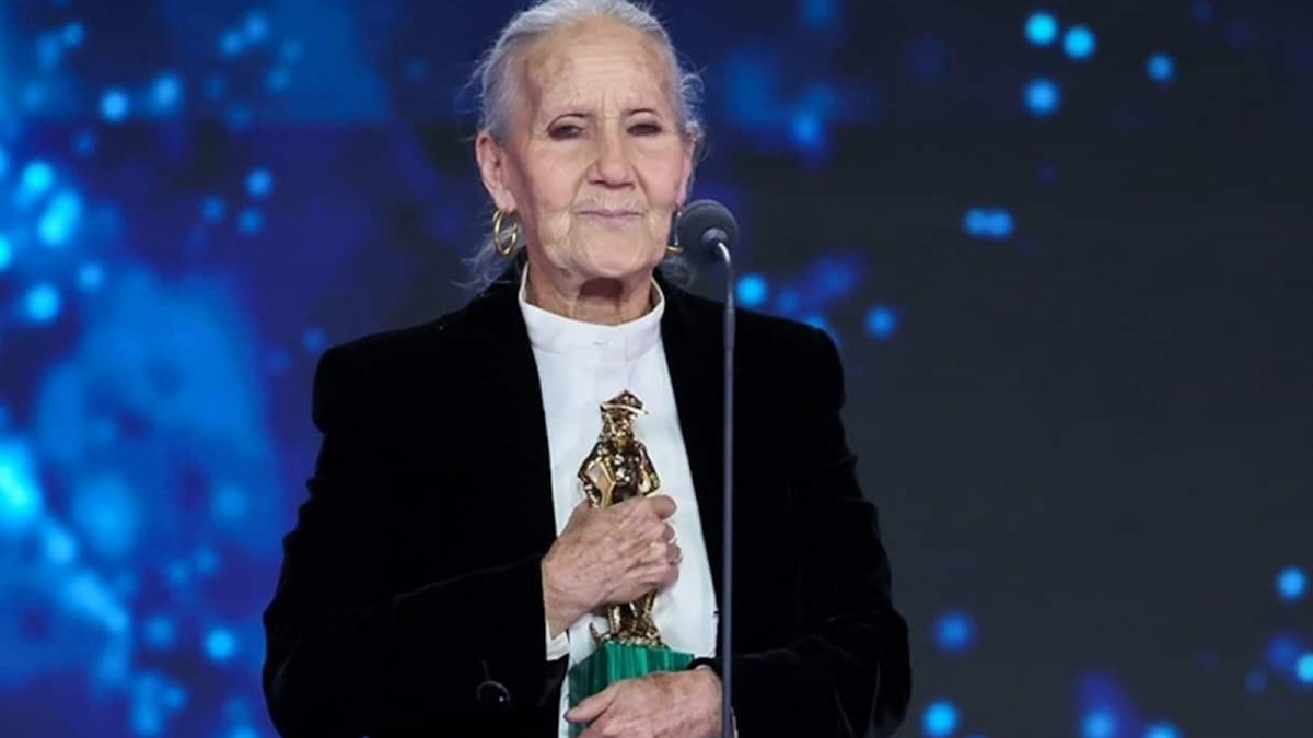 Aurora Quattrocchi festeggia il primo David a 83 anni con un discorso meravigliosissimo