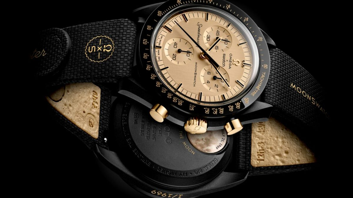Swatch e Omega, la MoonSwatch Mission to the Moon 1969 in edizione limitata con 11 grammi d'oro Moonshine