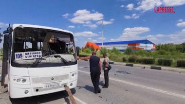 Russia, drone ucraino colpisce autobus: cinque morti a Shebekino