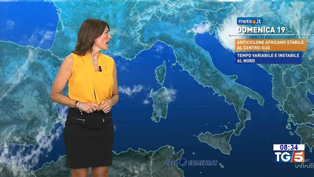 Meteo, Italia spaccata in due: caldo estremo al Centro-Sud e temporali al Nord