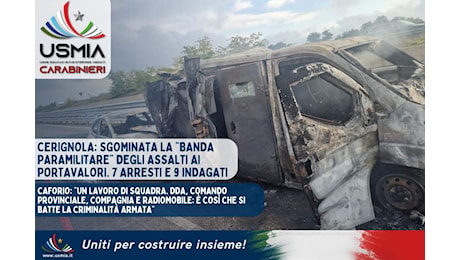 Cerignola, sgominata la banda degli assalti ai portavalori: sette arresti e il piano per il caveau di Bari