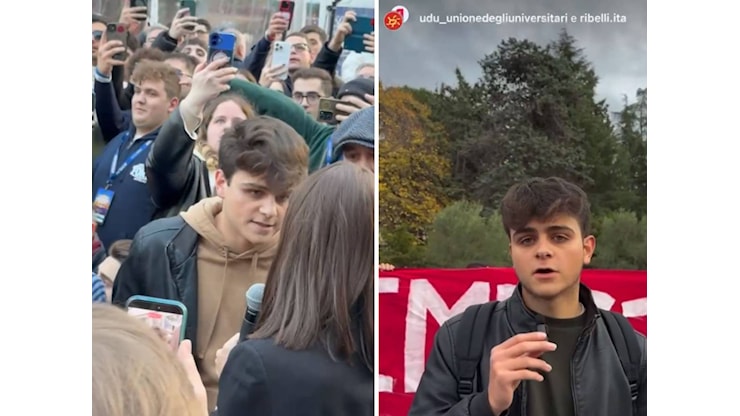Altro che studente normale, ecco chi è il contestatore di Bernini ad Atreju - il Giornale