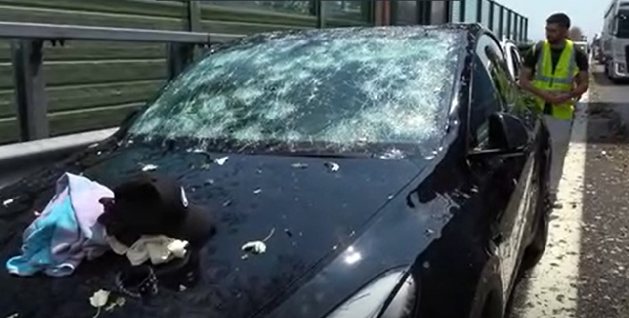 “I vetri sono schizzati dappertutto”: violenta grandinata sulla A13, automobilisti costretti a fermarsi e auto danneggiate