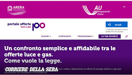 Bollette luce, Arera: 37,3% nel quarto trimestre per i clienti vulnerabili