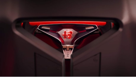 Alfa Romeo Cuorerosso, il teaser del fanale posteriore rompe con la firma luminosa della gamma